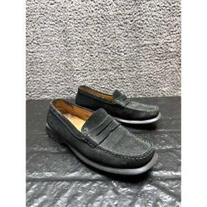 Tod's Calfskin Suede Leather Slip On Casual Loafers Black Womens Size 36.5 EU